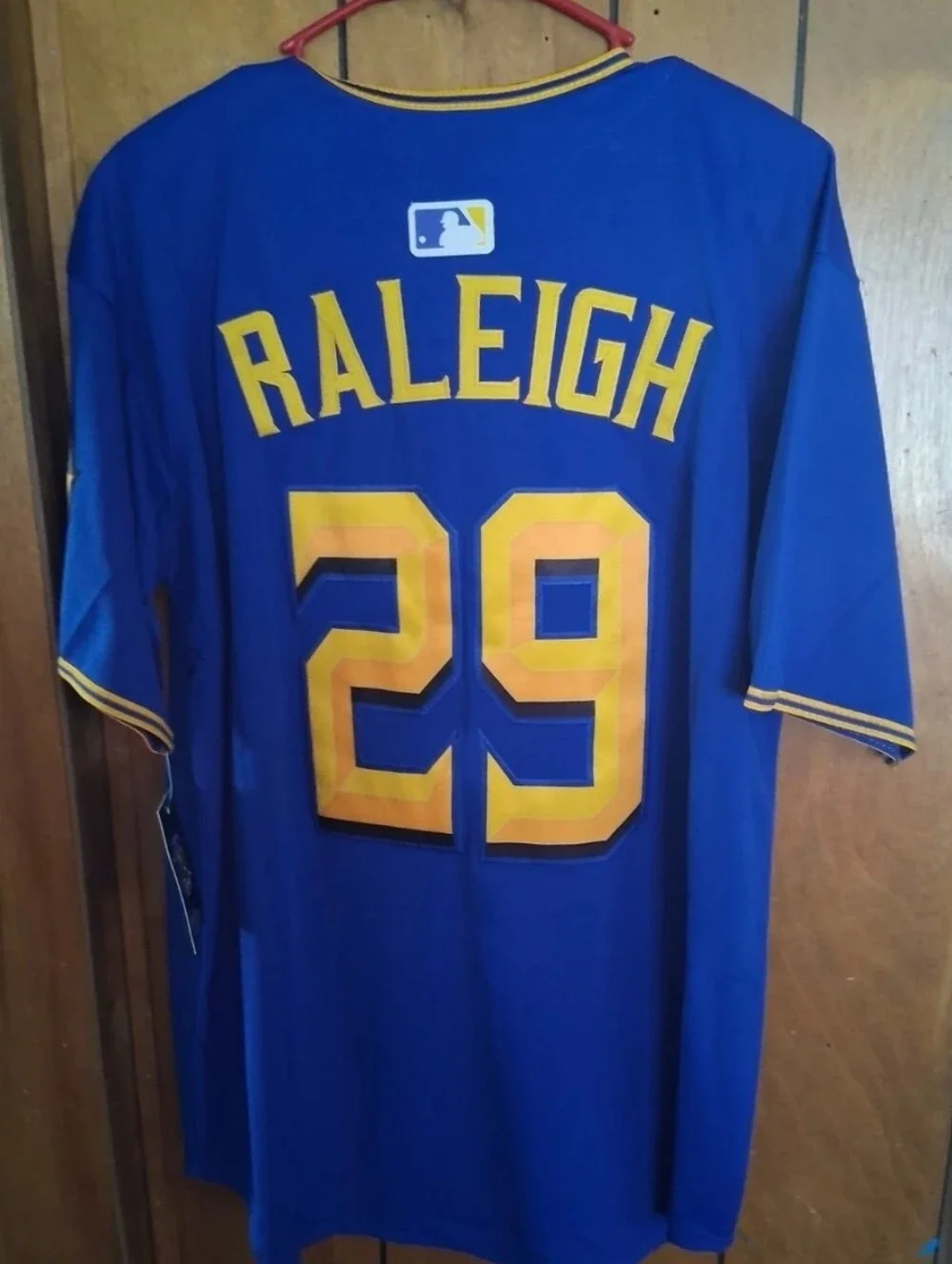Mystery Sports Card With Cal Raleigh Seattle Mariners Large Jersey